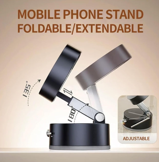 Foldable Vacuum Magnetic Car Phone Holder